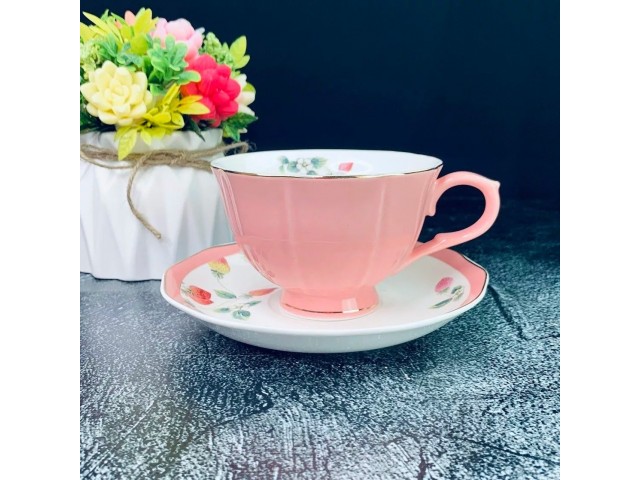 Чайный набор Varnish Lenardi розовый 12 предметов