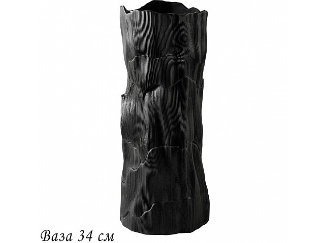 Ваза 34 см Эфиопия Lenardi черная