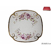 Блюдо квадратное 26 см Мраморная Lenardi