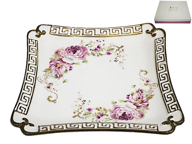 Квадратное блюдо Азалия Lenardi 29 см