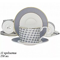 Чайный набор Earl Grey Lenardi на 6 персон 12 предметов