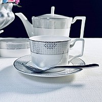 Чайный набор Севилья серебро Lenardi на 6 персон 12 предметов