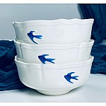 Набор из 6 салатников 13 см Ласточки Lenardi