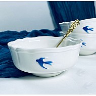 Набор из 6 салатников 13 см Ласточки Lenardi