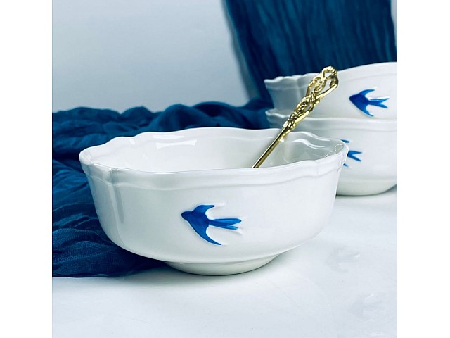 Набор из 6 салатников 13 см Ласточки Lenardi