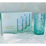 Набор из 6 стаканов 340 мл Glass Color Lenardi зеленый