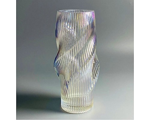 Декоративная ваза для цветов 29см Vase Lenardi перламутр