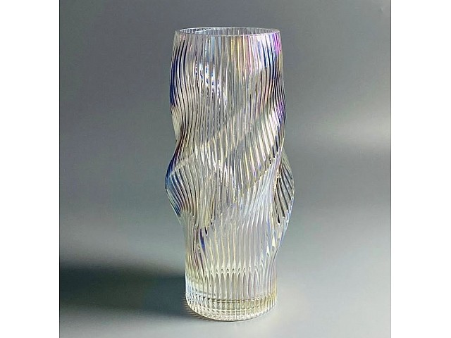 Декоративная ваза для цветов 29см Vase Lenardi перламутр