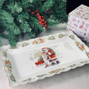 Прямоугольное блюдо Новогодний Lenardi 35 см