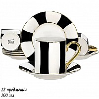 Кофейный набор Жаклин Lenardi на 6 персон 12 предметов