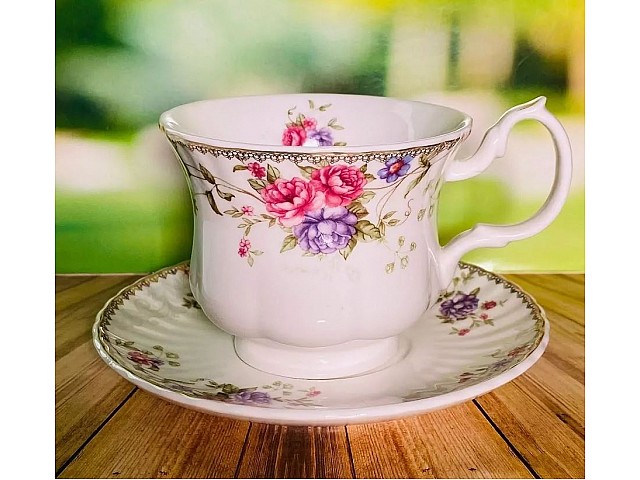 Чайный набор Flora Lenardi на 6 персон 12 предметов 260 мл