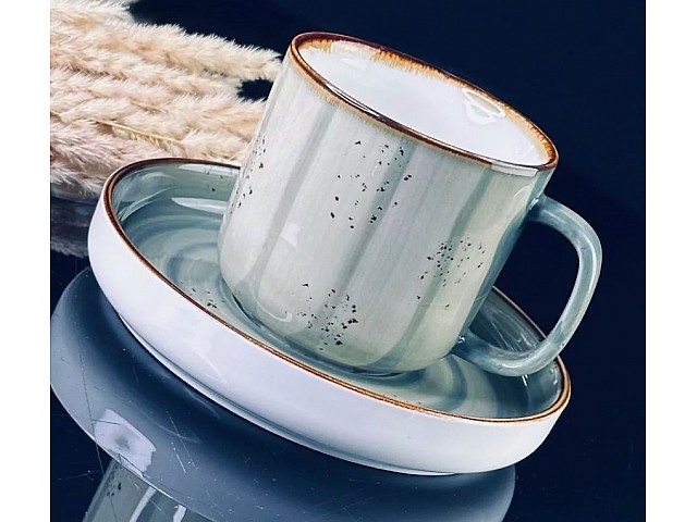 Чайный набор Sea Lenardi на 6 персон 12 предметов зеленый