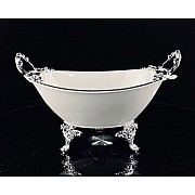 Блюдо глубокое 31 см Atlantis Lenardi на ножках с ручками