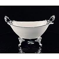 Блюдо глубокое 31 см Atlantis Lenardi на ножках с ручками