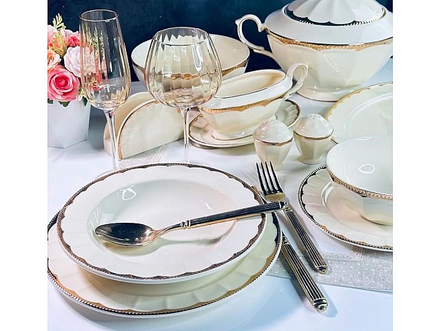 Обеденный сервиз Империал золото Lenardi на 6 персон 30 предметов