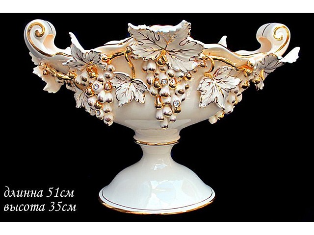 Фруктовница на ножке Lenardi 51см