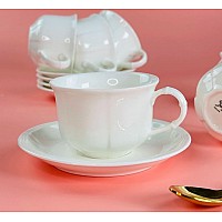 Чайный набор на 6 персон 12 прелметов 230 мл Simple white Lenardi