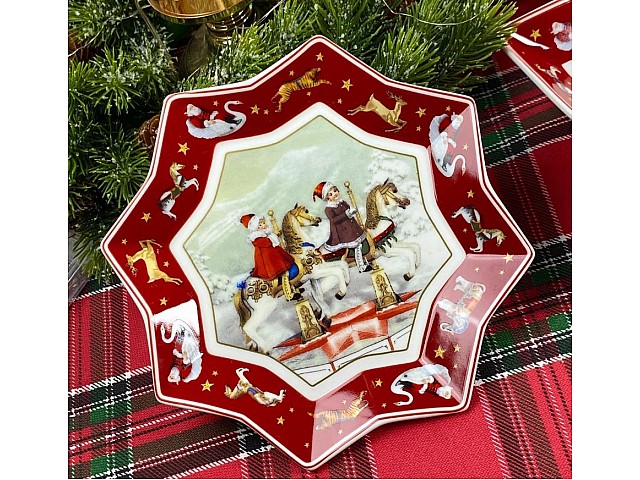 Набор из 6 тарелок 15 см Новогодний Lenardi