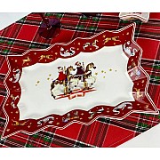 Прямоугольное блюдо 35 см Новогодний Lenardi