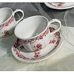 Кофейный набор на 6 персон 12 предметов 120 мл Red Flowers Lenardi Кофейный набор на 6 персон 12 предметов 120 мл Red Flowers Lenardi