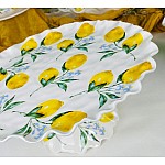 Блюдо 30 см на ножке Лимоны Lenardi