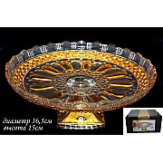 Фруктовница на ножке 36,5см Lenardi Golden