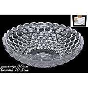 Фруктовница стеклянная Lenardi 30 см