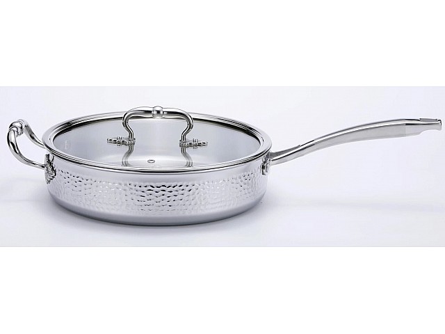 Сковорода 1,5 л с крышкой 24 см Emboss Lenardi