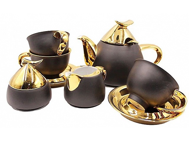 Сервиз чайный Rudolf Kampf Кельт 251В на 6 персон 15 предметов с чайником 1,2 л в подарочном коробе