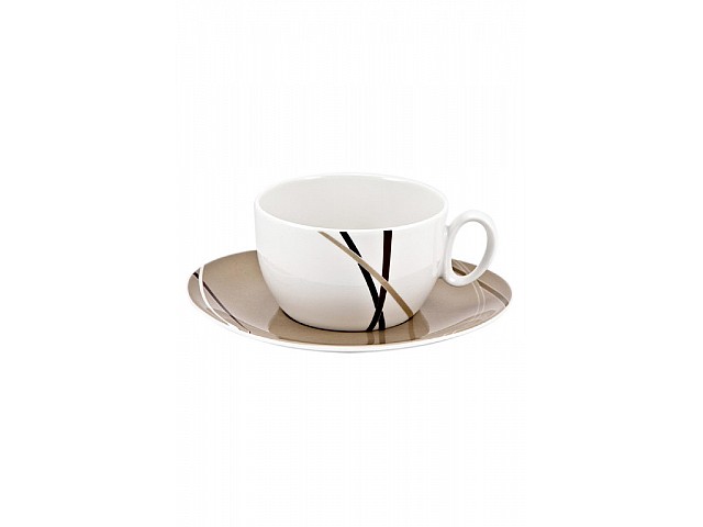 Чашка с блюдцем Мокко Royal Fine China 260 мл Чашка с блюдцем Мокко Royal Fine China 260 мл