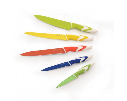 Набор 4пр ножей с керамическим покрытием (разноцветные) Studio
