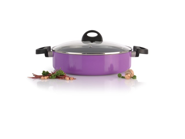 Сотейник с двумя ручками 26см 3,2л фиолетовый Eclipse BergHoff