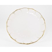 Набор 6 тарелок десертных 23 см Narumi Белый с золотом