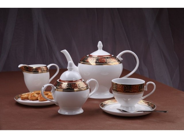 Чайный сервиз Дерби Royal Aurel на 6 персон 15 предметов