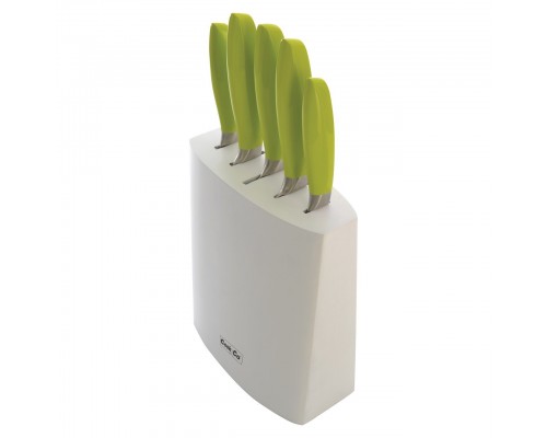 Набор ножей 6пр (зеленые ручки) CooknCo