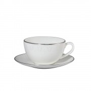 Чашка капуччино 300 мл с блюдцем 16см Narumi Вуаль