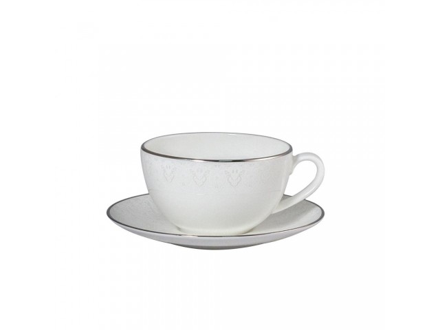 Чашка капуччино 300 мл с блюдцем 16см Narumi Вуаль