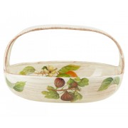 Фруктовница корзина овальная с ручкой Фрукты Sestesi 29 см
