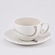 Чашка с блюдцем Атласная лента Royal Fine China 390 мл