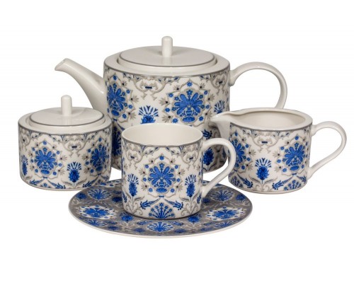 Сервиз чайный Ханнах Royal Fine China на 6 персон 17 предметов