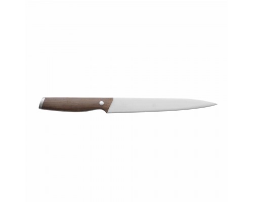 Нож для мяса Essentials BergHoff с рукоятью из темного дерева 20см
