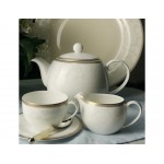 Сервиз чайный Золотая вышивка Royal Bone China на 6 персон 17 предметов