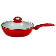 Сковорода глубокая 28 см Красная керамика Bialetti 3,5 л