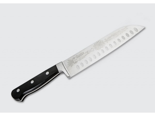 Кованный нож 18 см Сантоку Royal Aurel