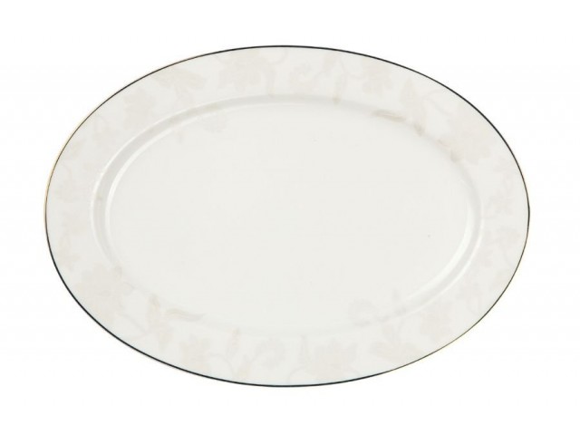 Блюдо овальное Белый лотос Royal Aurel 31 см