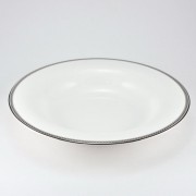 Набор 6 тарелок суповых 24 см Серебряная вышивка Royal Bone China