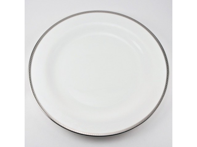 Набор 6 тарелок 28 см Серебряная вышивка Royal Bone China