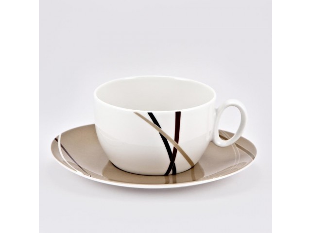 Чашка с блюдцем Мокко Royal Fine China 390 мл