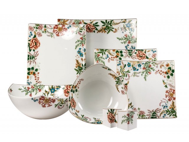 Сервиз чайный Royal Bone China Джардино на 6 персон 17 предметов