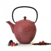 Заварочный чайник чугунный 1,1л красный Studio BergHoff